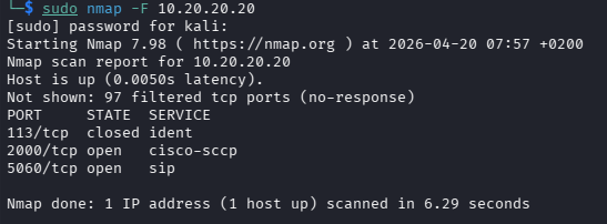 Escaneo de red con Nmap desde Kali Linux